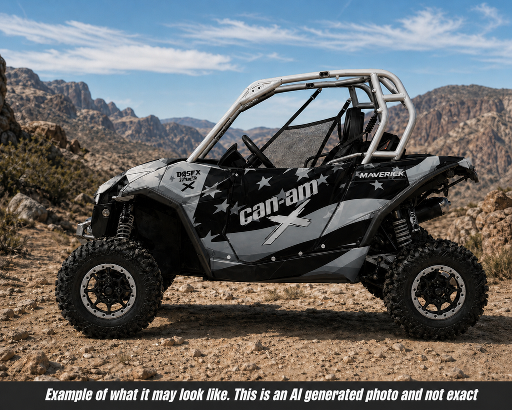 2013-2016 Can Am Maverick 1000 R  OAGFX Racing Graphics Kit  D69-4 USA Flag