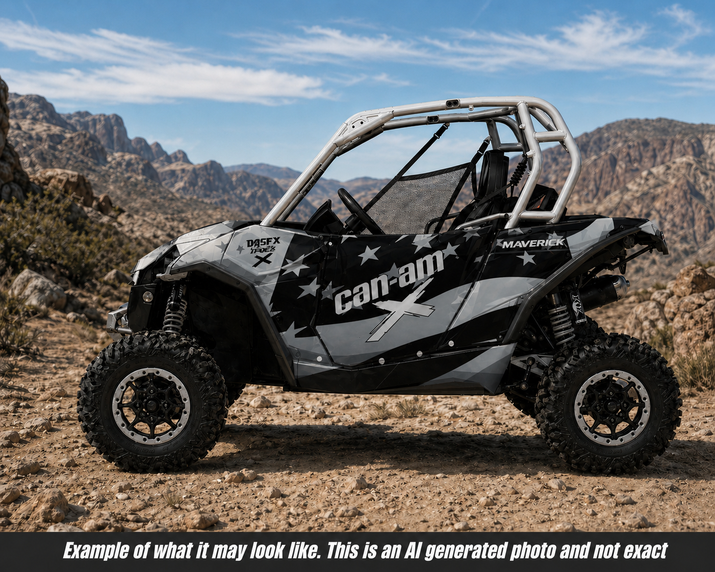2013-2016 Can Am Maverick 1000 R  OAGFX Racing Graphics Kit  D69-4 USA Flag