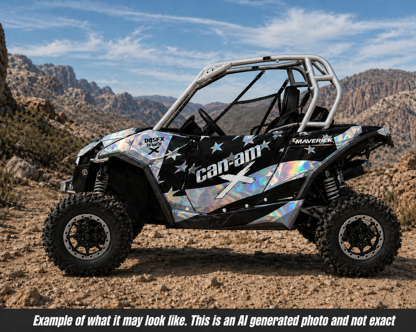 2013-2016 Can Am Maverick 1000 R  OAGFX Racing Graphics Kit  D69-4 USA Flag