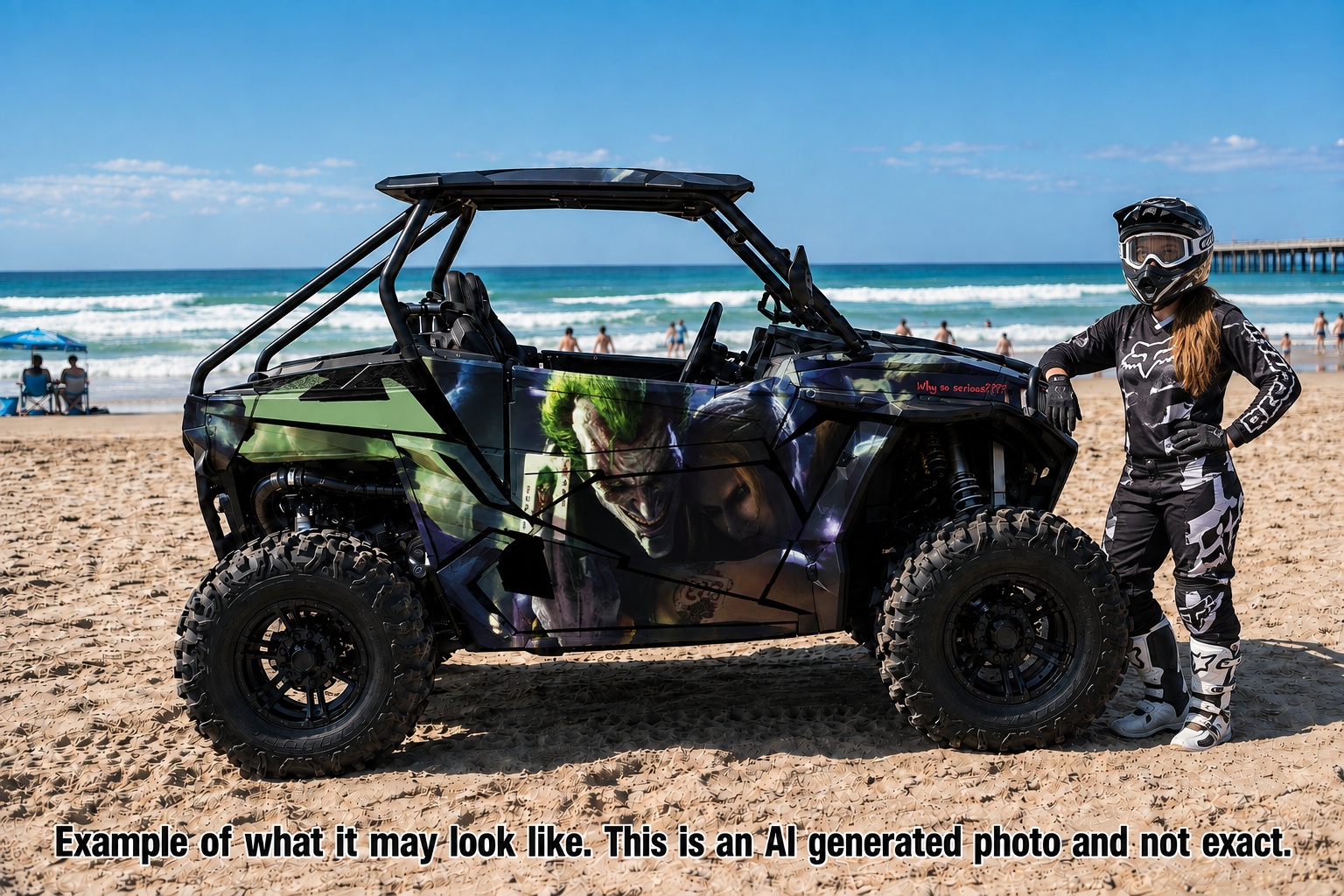 2014 + Polaris RZR 900  Graphics Kit DJK-1 Joker Limited Time Only