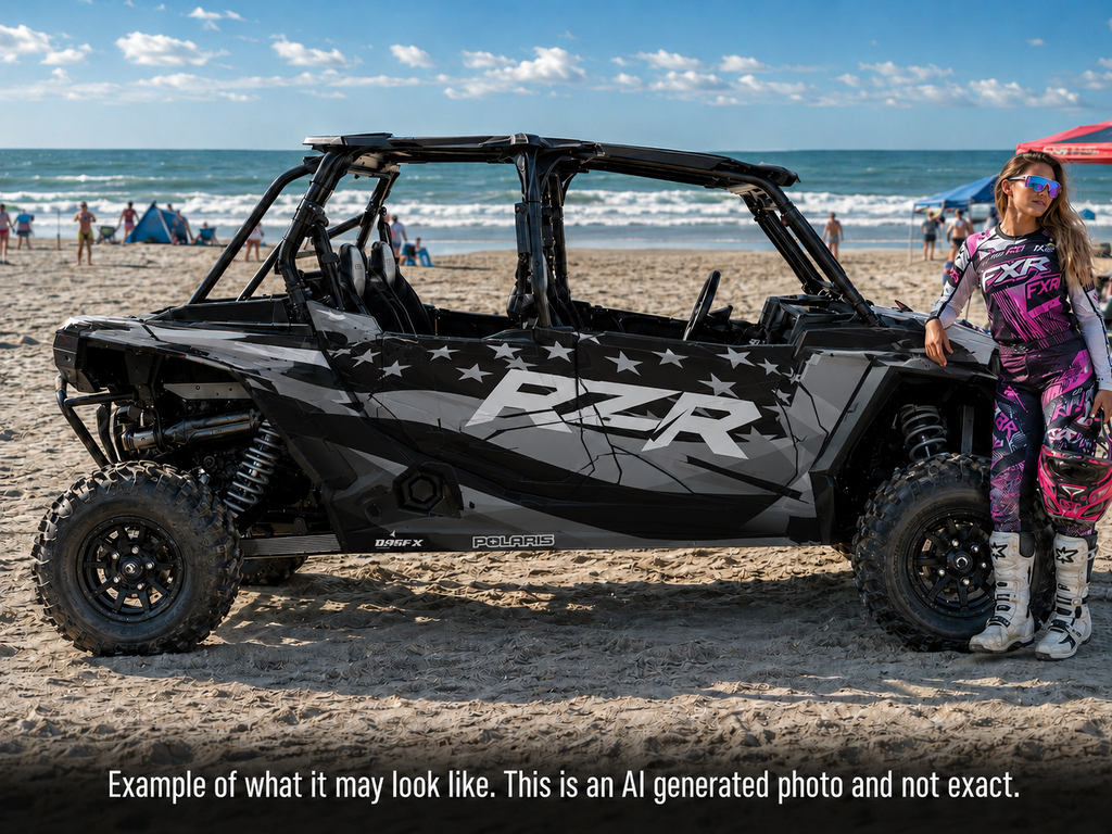 2020 - 2023 Polaris RZR  XP 1000 4 Door  Graphics Kit D69-1 Flag