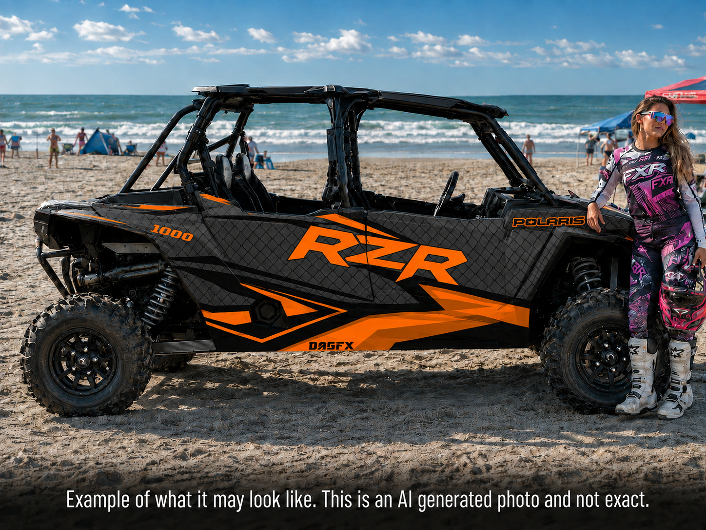 2020 - 2023 Polaris RZR  XP 1000 4 Door  Graphics Kit D36-1