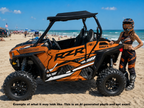 2014 + Polaris RZR 900 OAGFX Graphics Kit D52-2 Orange