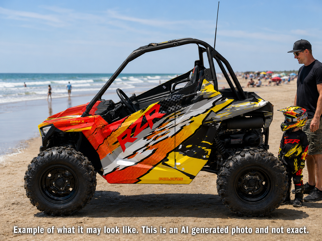 2021-2025 Polaris RZR 200 EFI UTV Graphics Kit D53-2 Wild