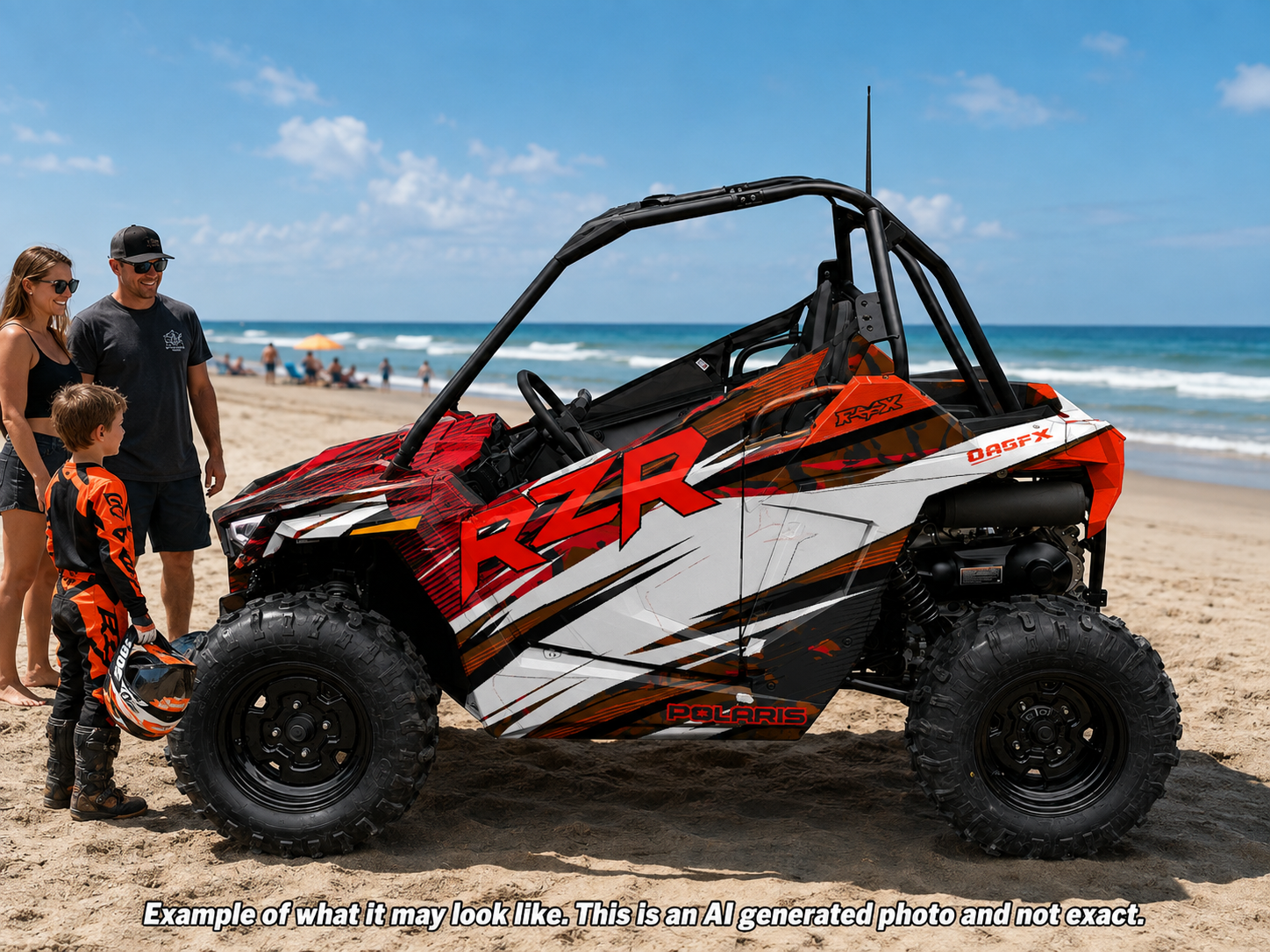 2021-2025 Polaris RZR 200 EFI UTV Graphics Kit D35-1