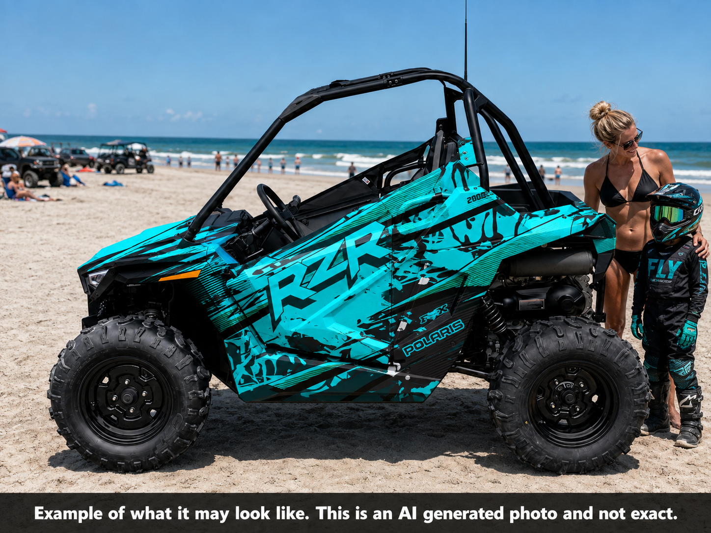 2021-2025 Polaris RZR 200 EFI UTV Graphics Kit D79-1