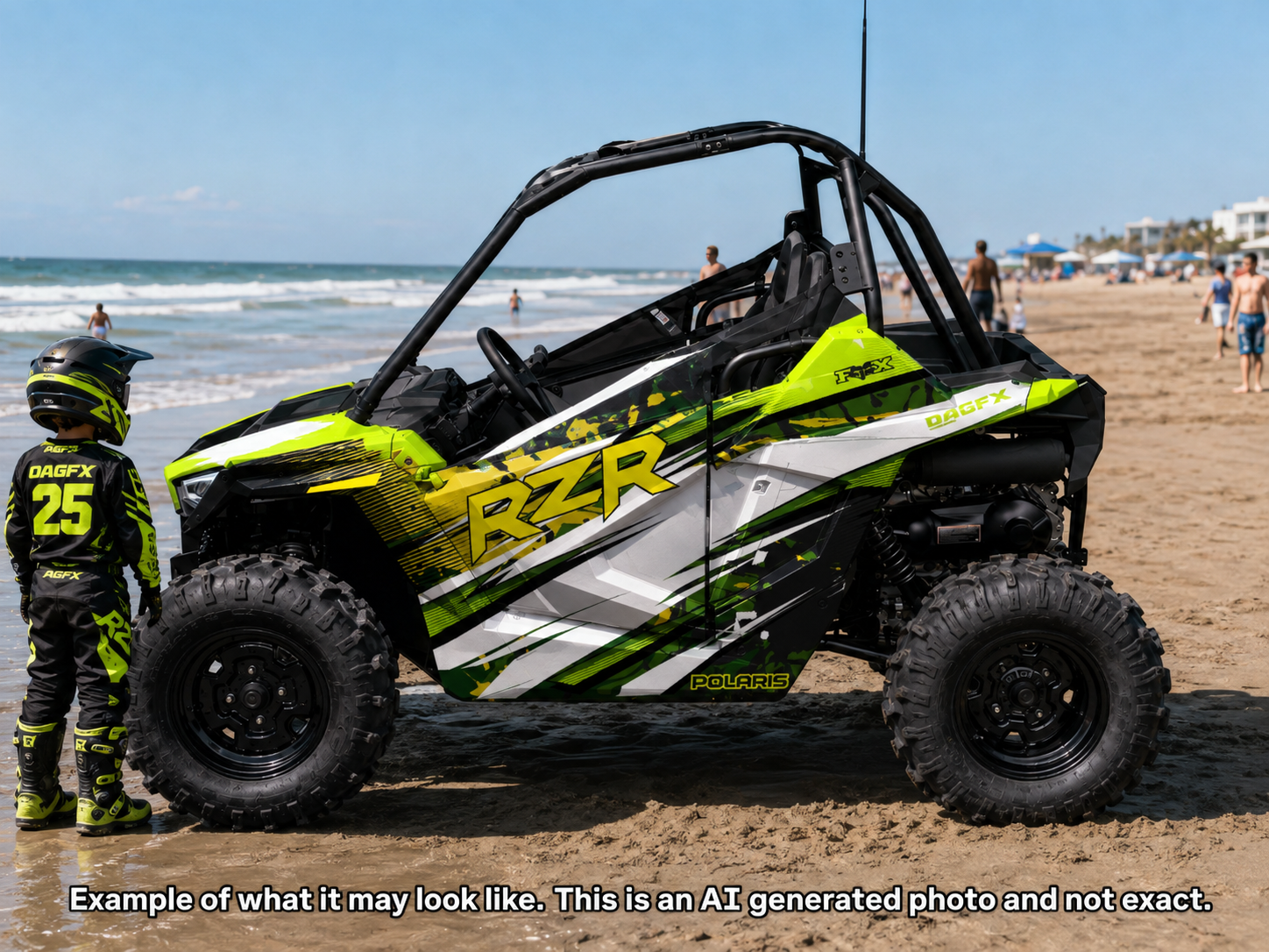 2021-2025 Polaris RZR 200 EFI UTV Graphics Kit D35-2