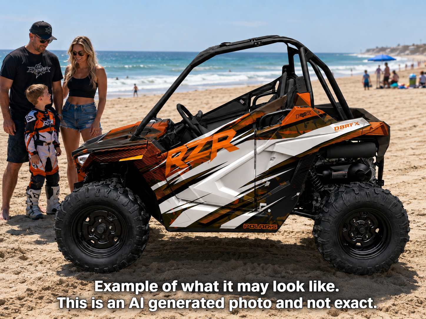 2021-2025 Polaris RZR 200 EFI UTV Graphics Kit D35-3
