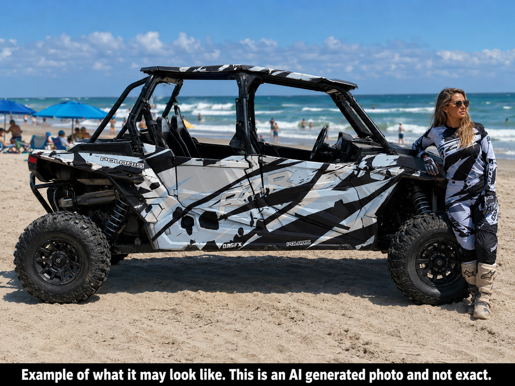 2020 - 2023 Polaris RZR  XP 1000 4 Door  Graphics Kit D39-4 Gray