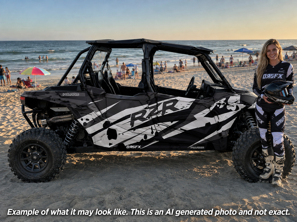 2020 - 2023 Polaris RZR  XP 1000 4 Door  Graphics Kit D39-6 Stealth