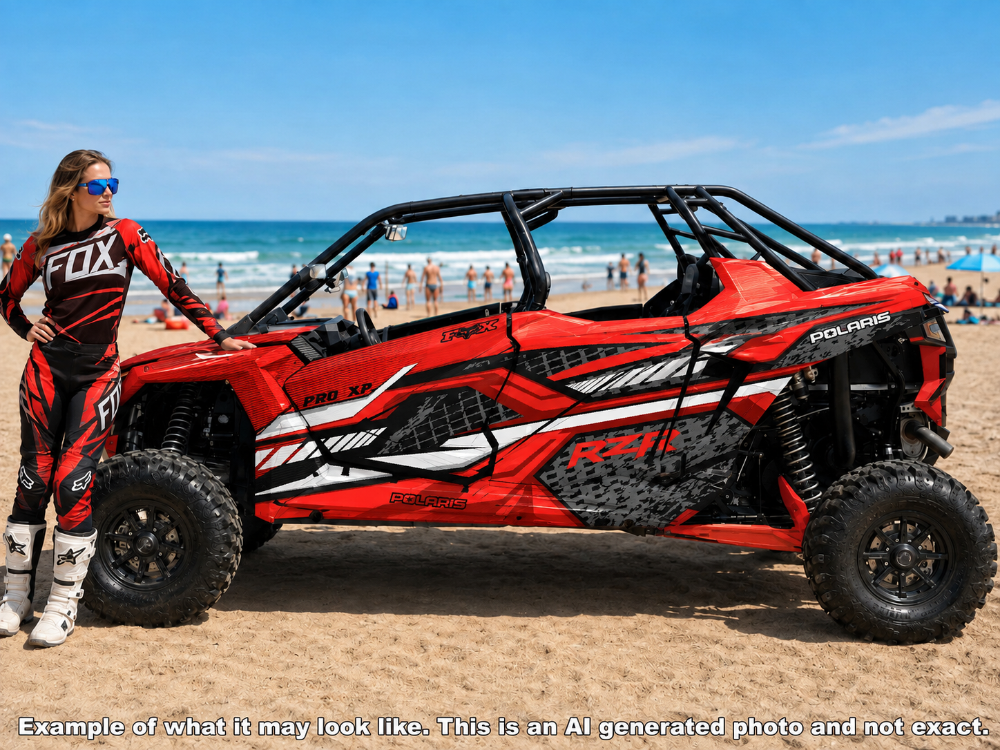 2020 - 2024 Polaris RZR Pro XP 4 Graphics Kit D52-1 Red