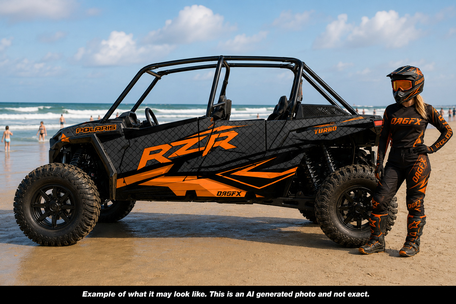 2019 - 2022 Polaris RZR Turbo S Velocity 4 Door  Graphics Kit D36-2