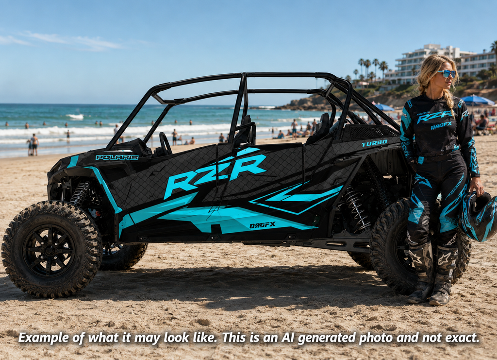 2019 - 2022 Polaris RZR Turbo S Velocity 4 Door  Graphics Kit D36-3