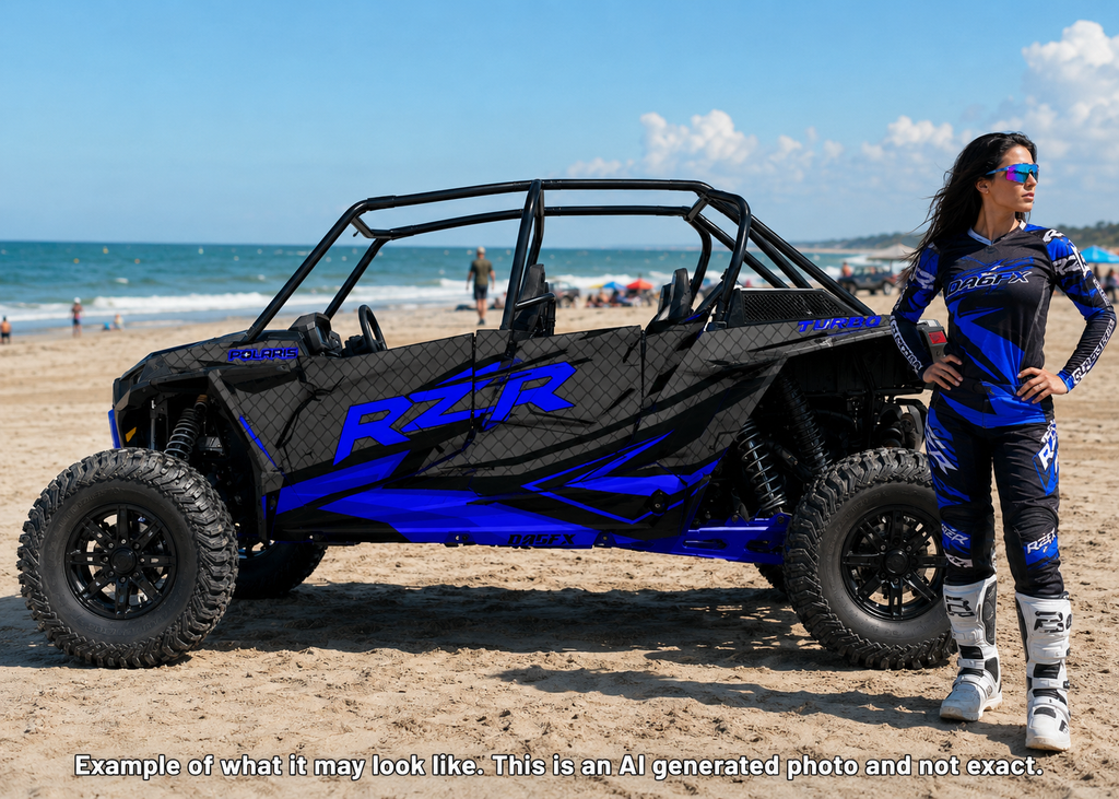 2019 - 2022 Polaris RZR Turbo S Velocity 4 Door  Graphics Kit D36-4