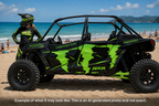 2019 - 2022 Polaris RZR Turbo S Velocity 4 Door  Graphics Kit DMon-1 Monster