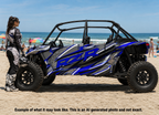 2019 - 2022 Polaris RZR Turbo S Velocity 4 Door  Graphics Kit D43-3 Blue