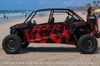 2019 - 2022 Polaris RZR Turbo S Velocity 4 Door  Graphics Kit DB-2 Beast Red