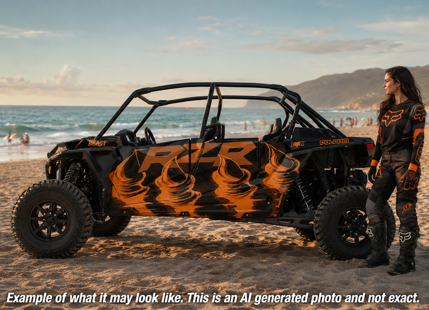 2019 - 2022 Polaris RZR Turbo S Velocity 4 Door  Graphics Kit DB-3 Beast