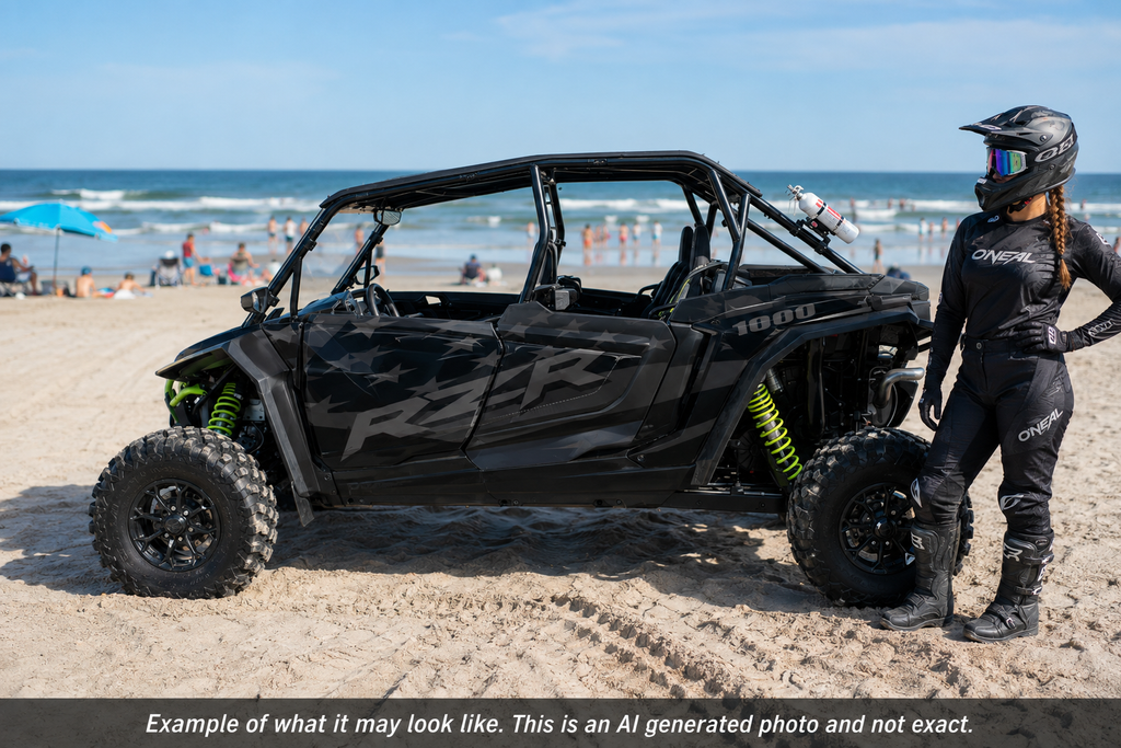 2024 - 2025 Polaris RZR XP 1000 4 Door Graphics Kit D69-5 USA Flag Stealth