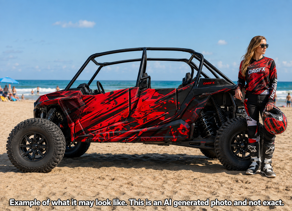 2019 - 2022 Polaris RZR Turbo S Velocity 4 Door  Graphics Kit D79-4