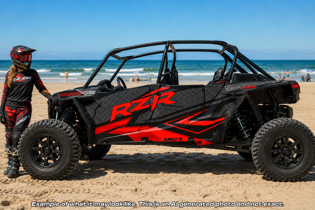 2019 - 2022 Polaris RZR Turbo S Velocity 4 Door  Graphics Kit D36-1