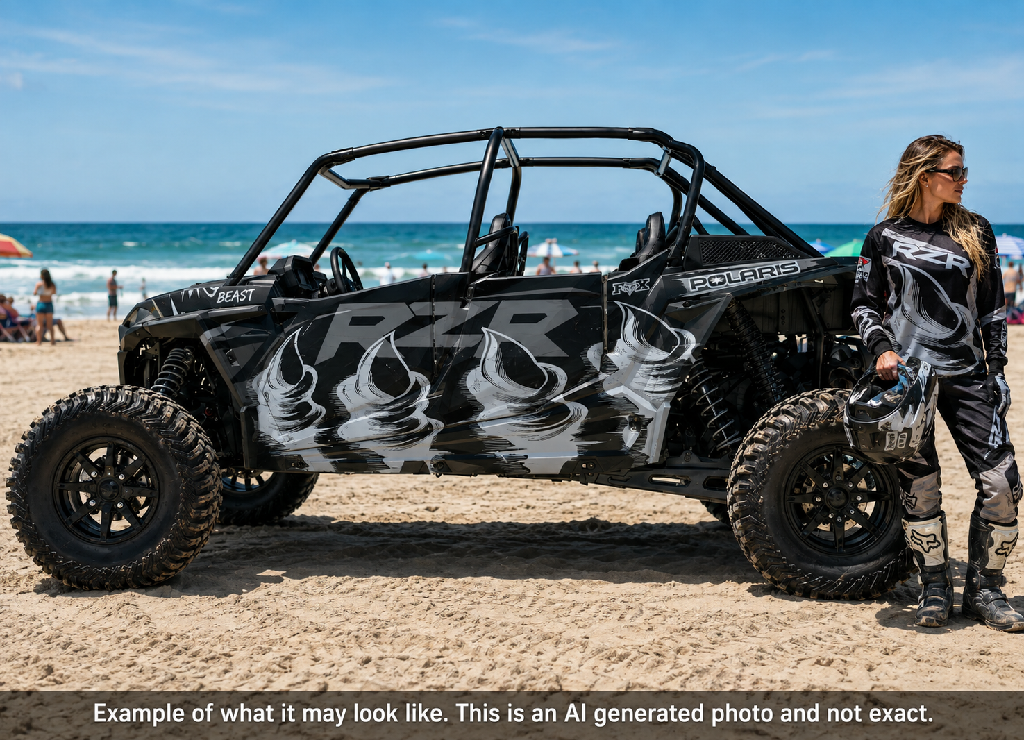 2019 - 2022 Polaris RZR Turbo S Velocity 4 Door  Graphics Kit DB-1 Beast