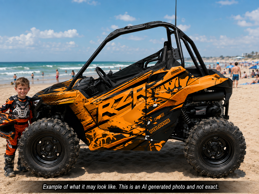 2021-2025 Polaris RZR 200 EFI UTV Graphics Kit D79-3