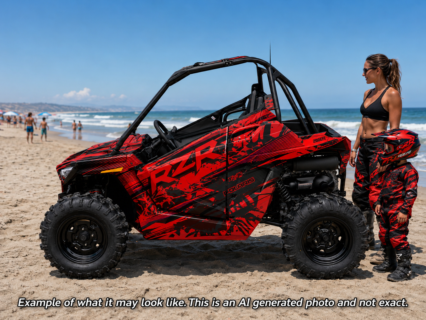 2021-2025 Polaris RZR 200 EFI UTV Graphics Kit D79-4