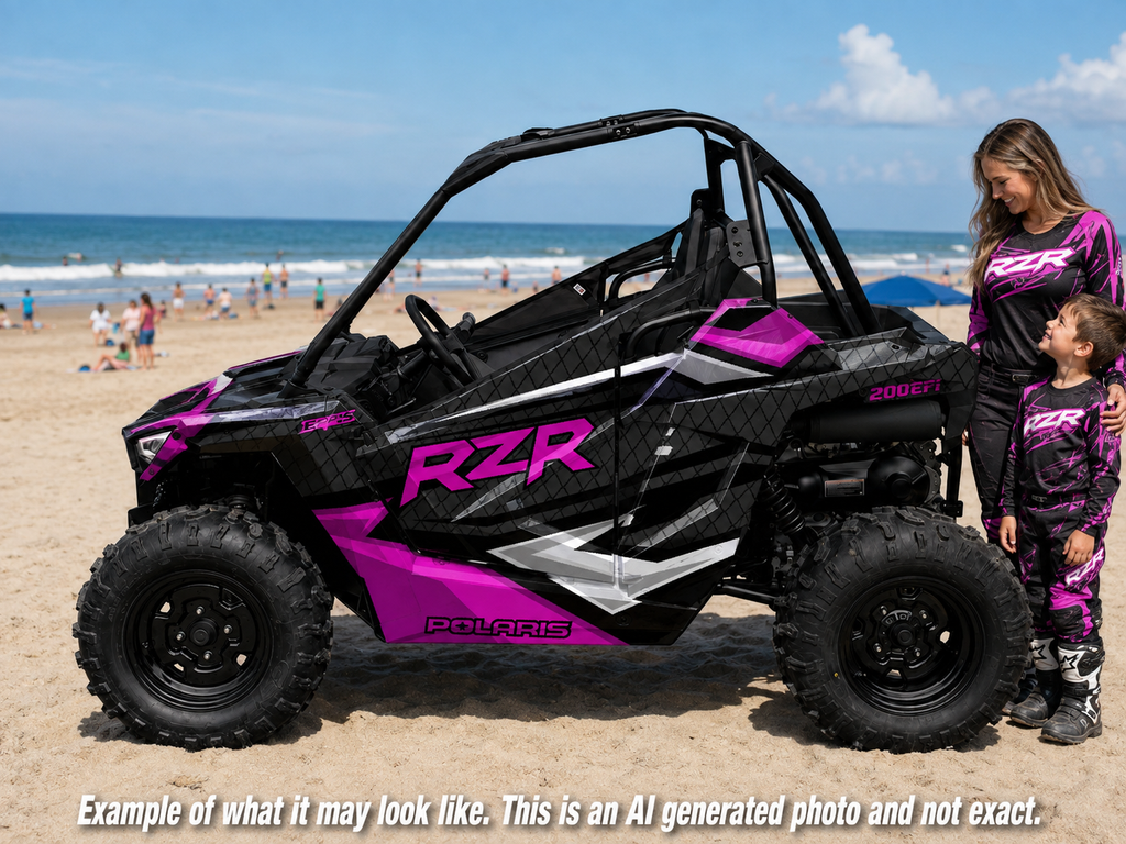 2021-2025 Polaris RZR 200 EFI UTV Graphics Kit D36-2