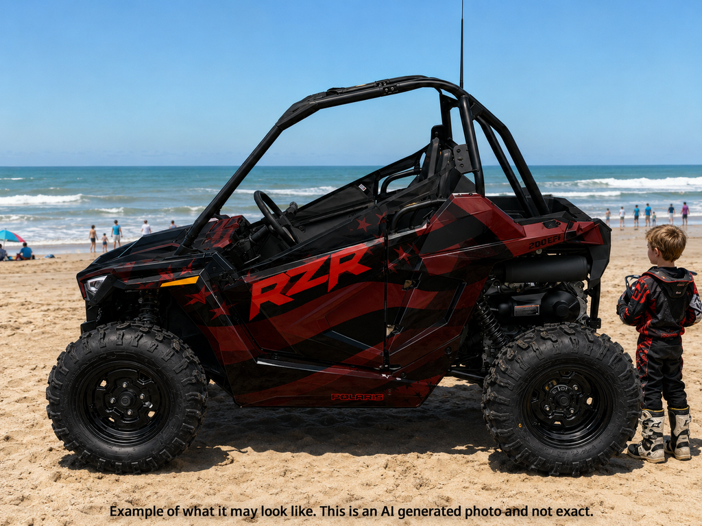 2021-2025 Polaris RZR 200 EFI UTV Graphics Kit D69-2 USA