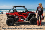 2014 + Polaris RZR 900  OAGFX Graphics Kit D52-1 Red
