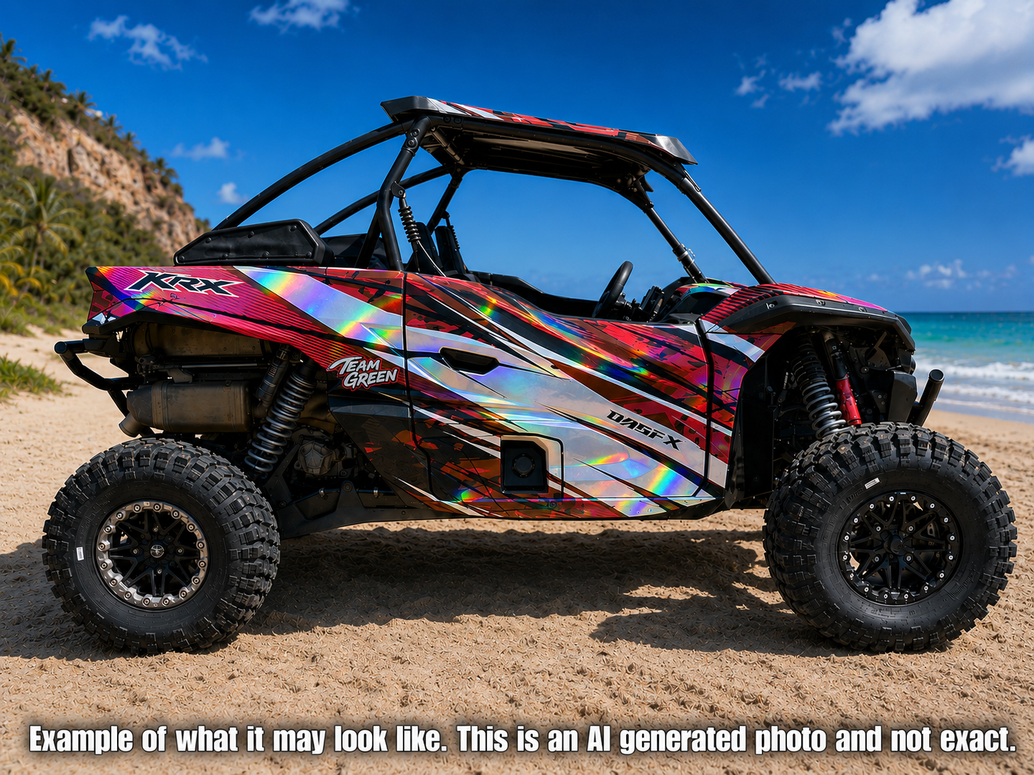 2019 - 2023 Kawasaki Teryx KRX 1000 Graphic Kit - Pro Edition D35-2 Red