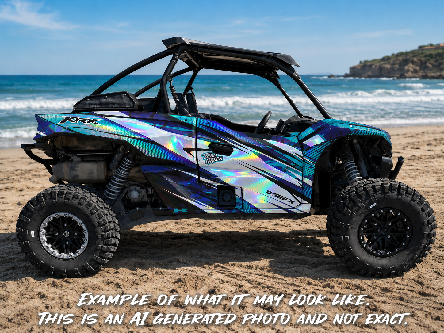 2019 - 2023 Kawasaki Teryx KRX 1000 Graphic Kit - Pro Edition D35-3 Blue