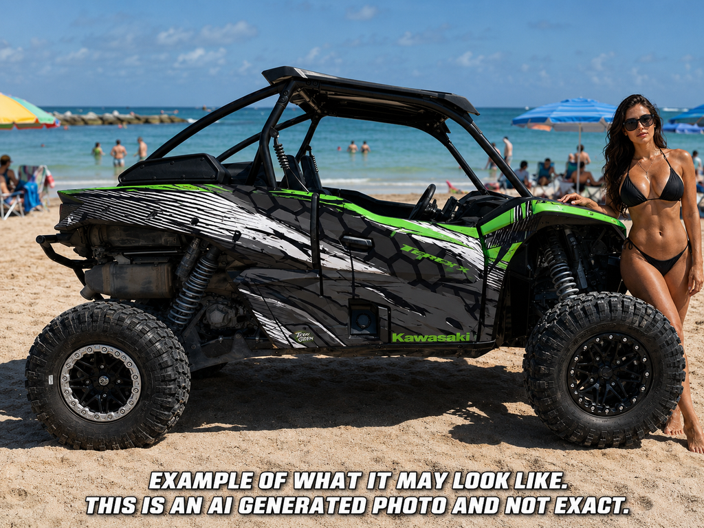 2019 - 2023 Kawasaki Teryx KRX 1000 Graphic Kit - Pro Edition D49-1 Green