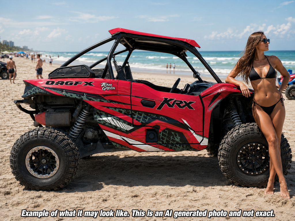 2019 - 2023 Kawasaki Teryx KRX 1000 Graphic Kit - Pro Edition D52-3 Red