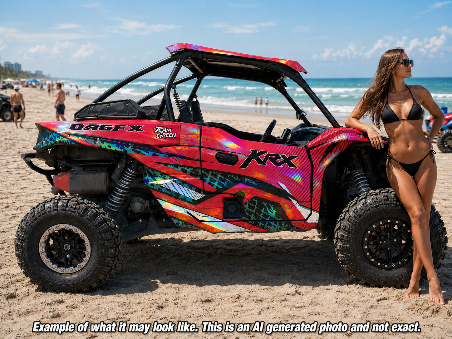 2019 - 2023 Kawasaki Teryx KRX 1000 Graphic Kit - Pro Edition D52-3 Red