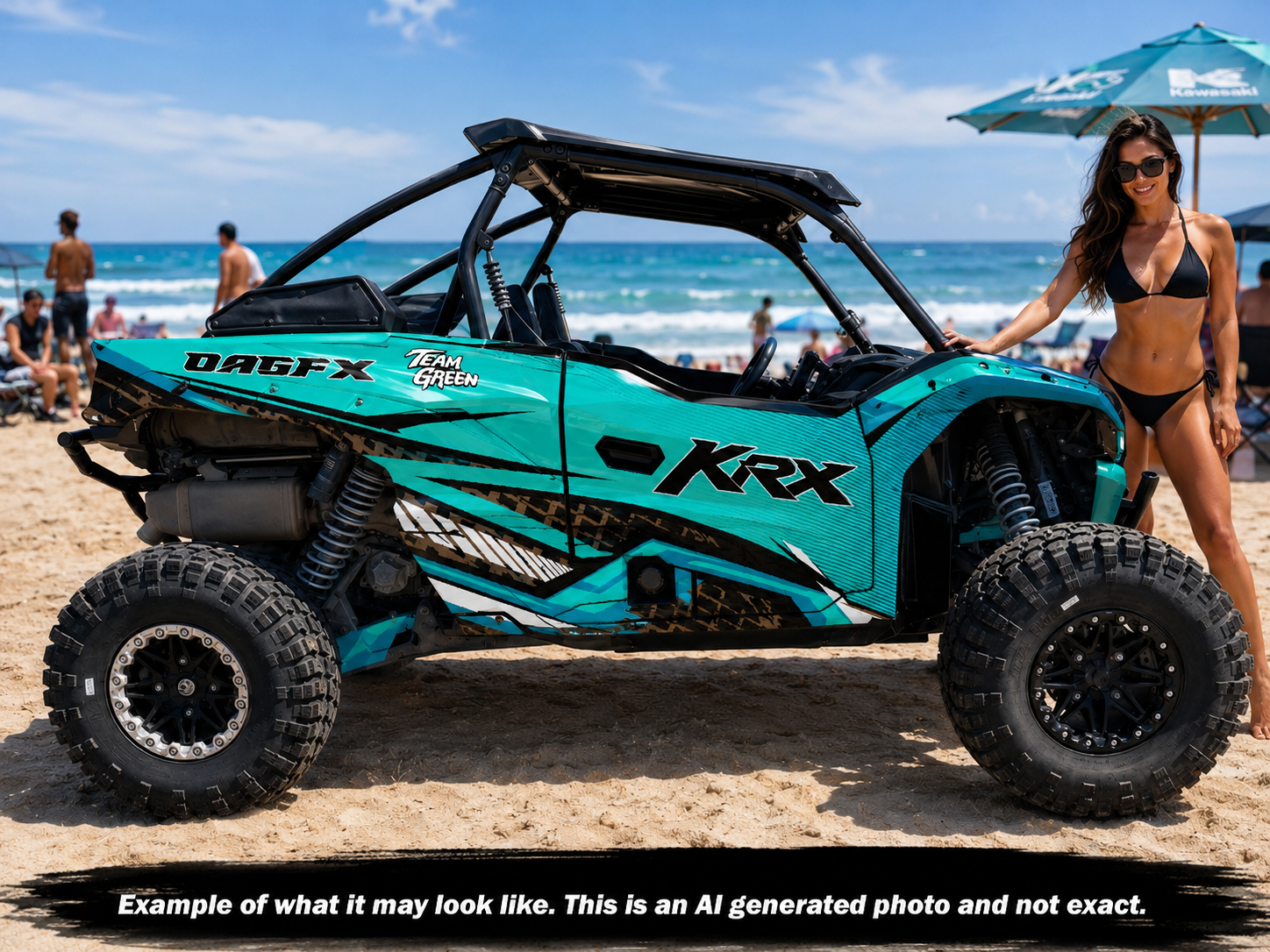 2019 - 2023 Kawasaki Teryx KRX 1000 Graphic Kit - Pro Edition D52-4 Blue