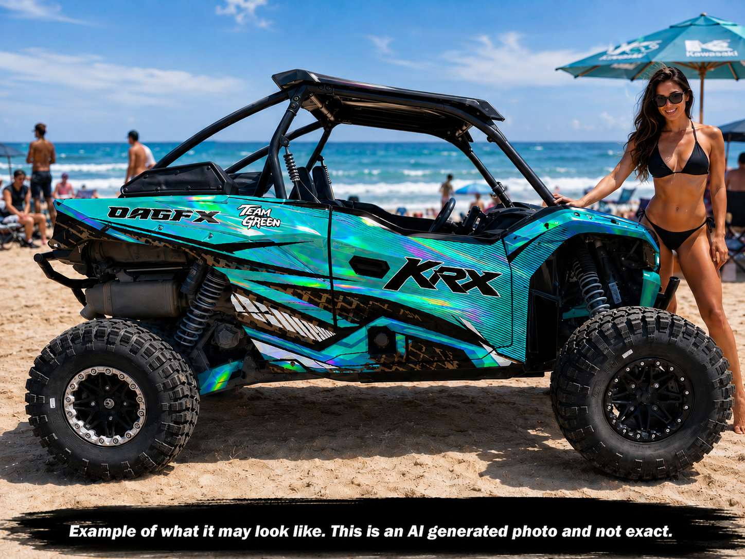 2019 - 2023 Kawasaki Teryx KRX 1000 Graphic Kit - Pro Edition D52-4 Blue