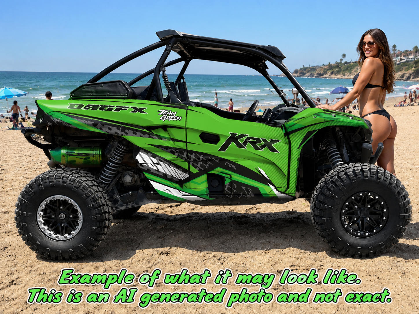 2019 - 2023 Kawasaki Teryx KRX 1000 Graphic Kit - Pro Edition D52-1 Green