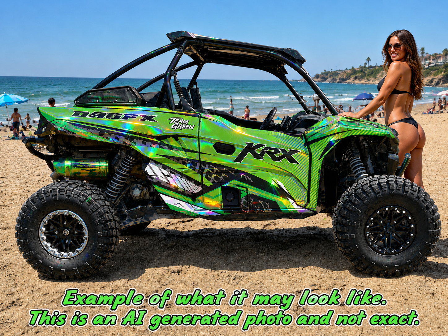 2019 - 2023 Kawasaki Teryx KRX 1000 Graphic Kit - Pro Edition D52-1 Green
