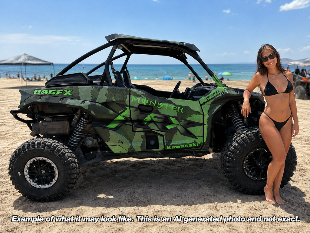 2019 - 2023 Kawasaki Teryx KRX 1000 Graphic Kit - Pro Edition DMon-1 Monster