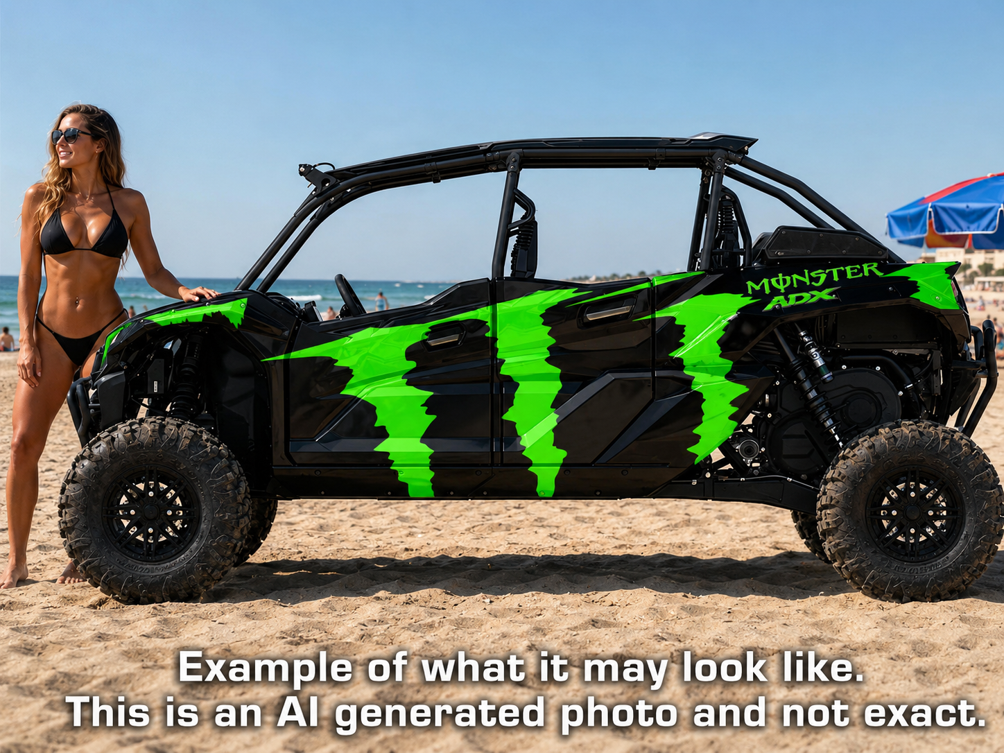 2020 - 2024 Kawasaki Teryx KRX 4 Door 1000 Graphic Kit - Pro Edition D- Monster