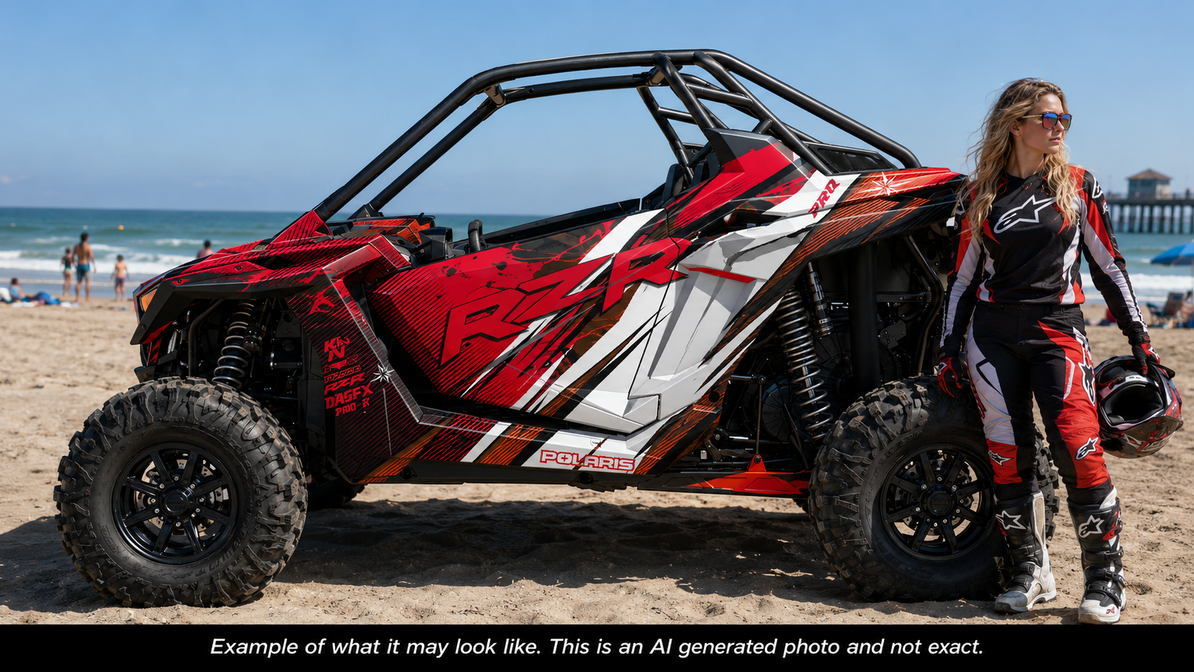2022-2024 Polaris RZR Pro R OAGFX Graphics Kit D35-3 Red