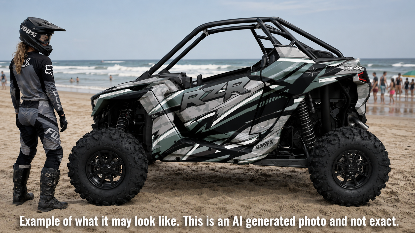 2022-2024 Polaris RZR Pro R OAGFX Graphics Kit D43-4 Gray