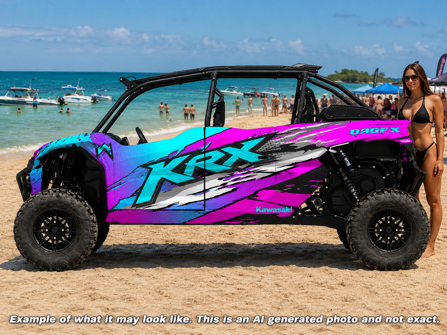 2020 - 2024 Kawasaki Teryx KRX 4 Door 1000 Graphic Kit-Pro Edition D53-1 Wild