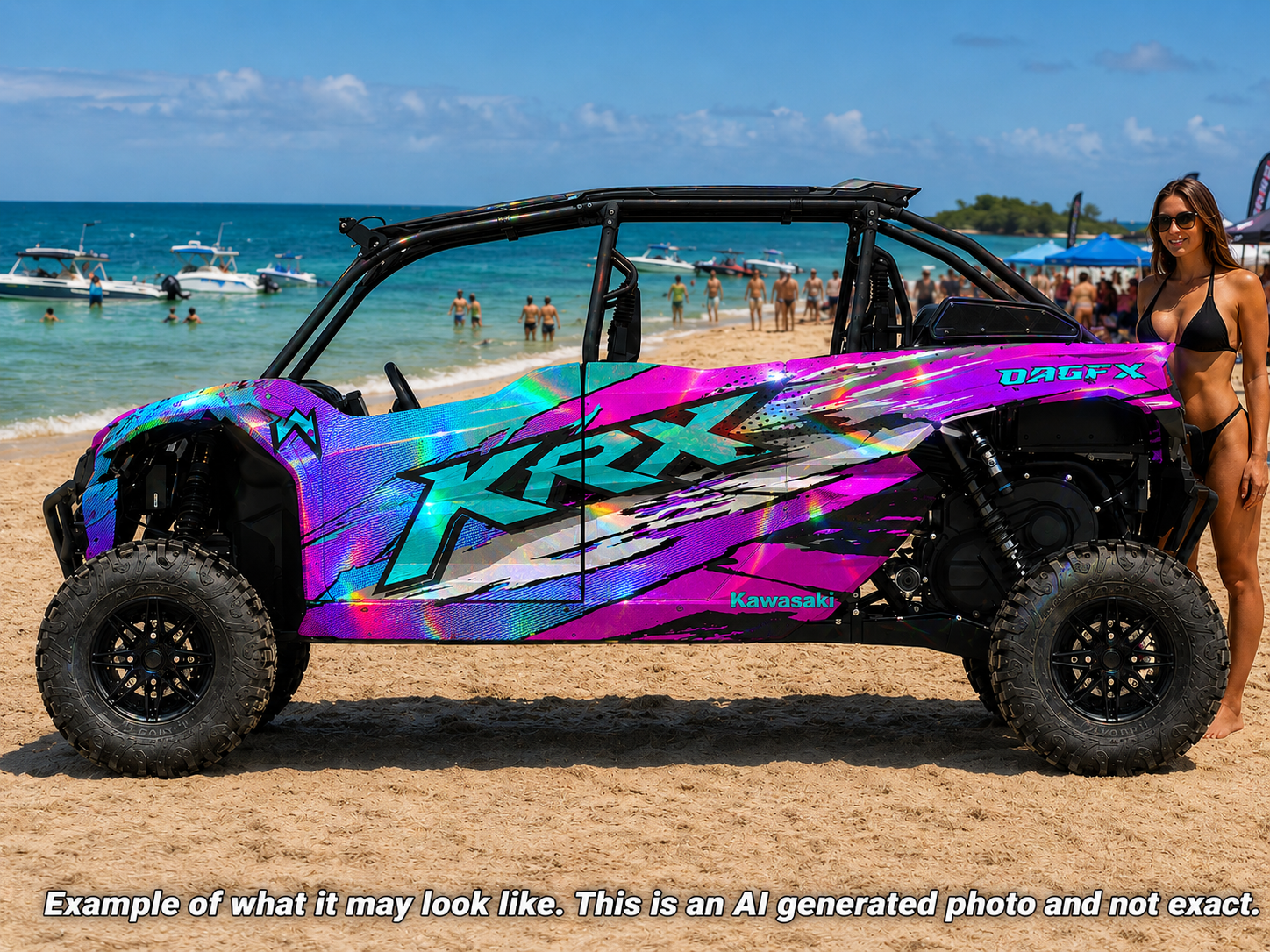 2020 - 2024 Kawasaki Teryx KRX 4 Door 1000 Graphic Kit-Pro Edition D53-1 Wild