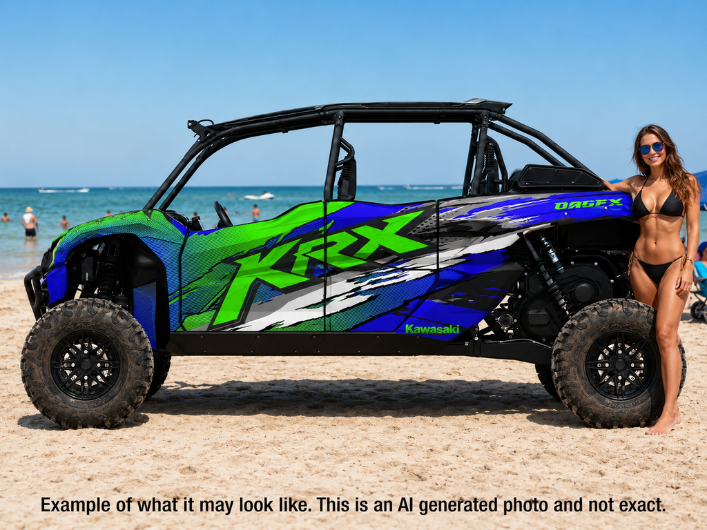 2020 - 2024 Kawasaki Teryx KRX 4 Door 1000 Graphic Kit-Pro Edition D53-2 Wild