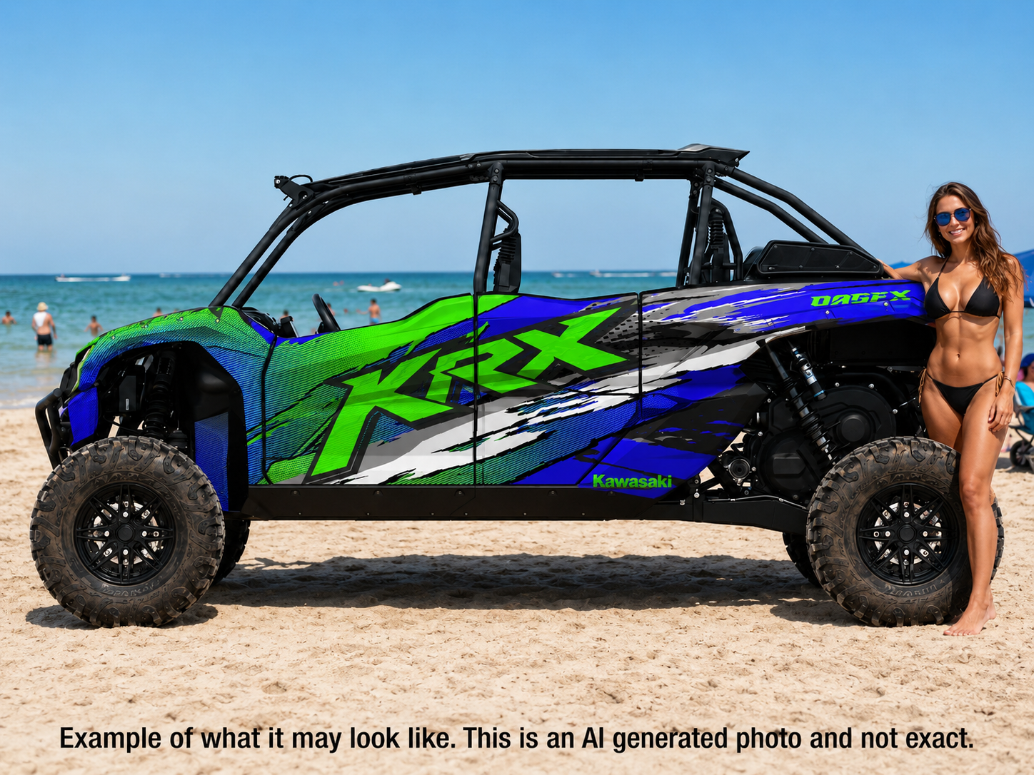 2020 - 2024 Kawasaki Teryx KRX 4 Door 1000 Graphic Kit-Pro Edition D53-2 Wild
