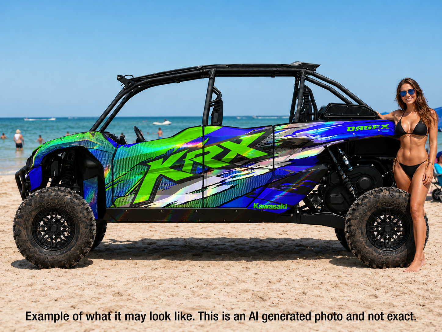 2020 - 2024 Kawasaki Teryx KRX 4 Door 1000 Graphic Kit-Pro Edition D53-2 Wild
