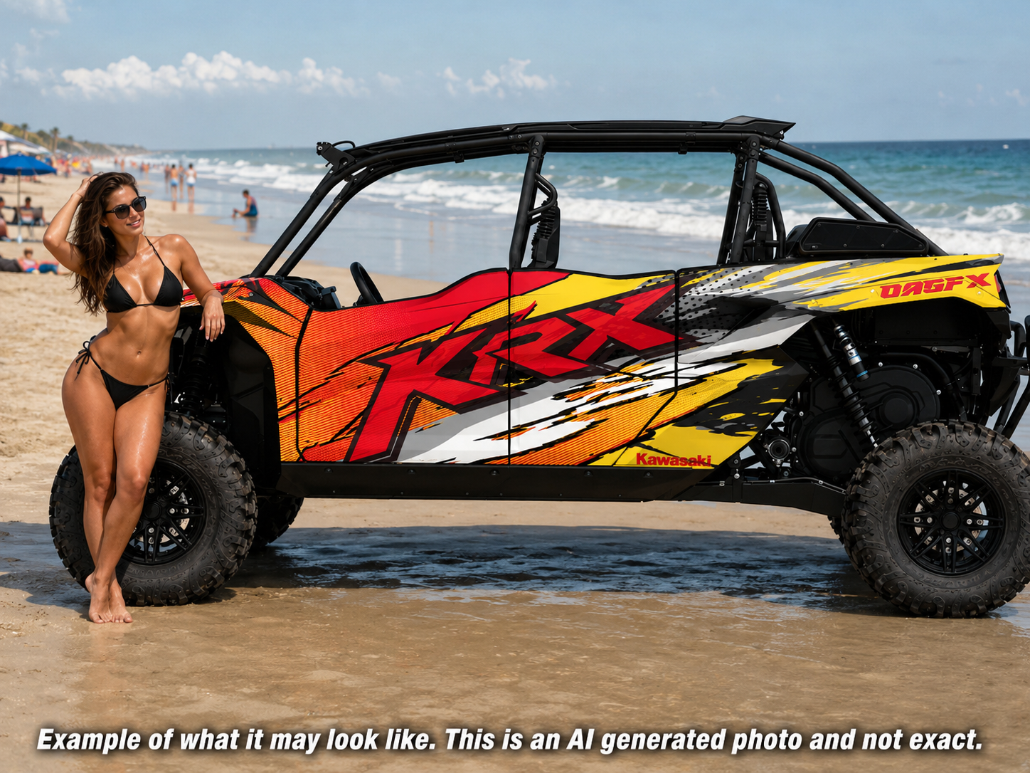 2020 - 2024 Kawasaki Teryx KRX 4 Door 1000 Graphic Kit-Pro Edition D53-3 Wild